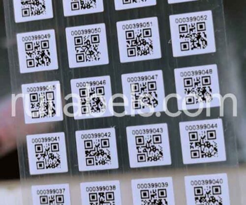 printed qr code labels