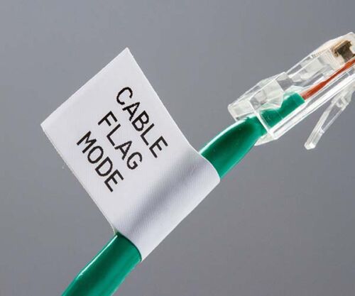 Half-fold cabl wire Labels