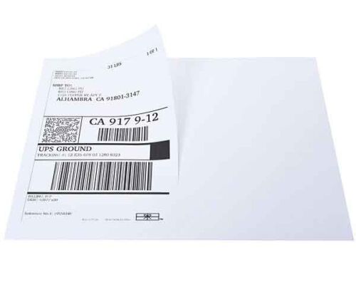 8.5''x5.5'' Half Sheet Shipping Labels