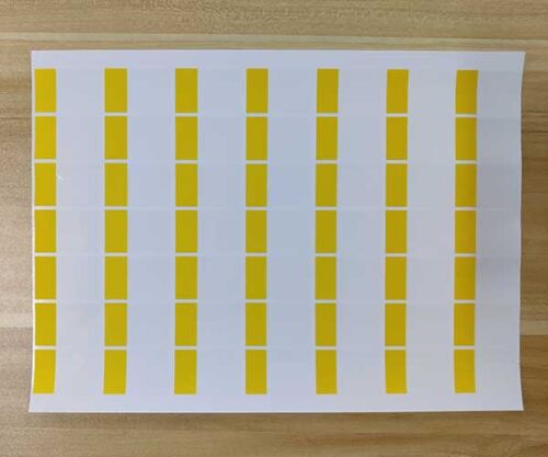 yellow printable cable labels
