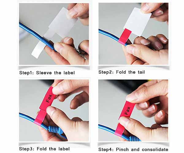 how to use flag cable label