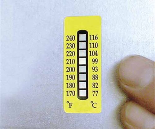 Temperature Strip Labels