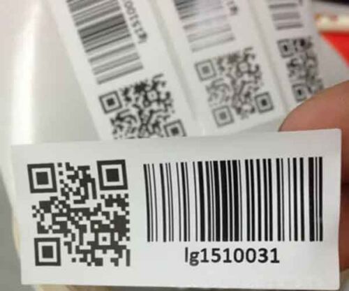 Asset Serial Number Barcode Sticker