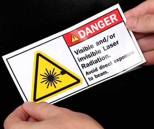 Warning Safety Label