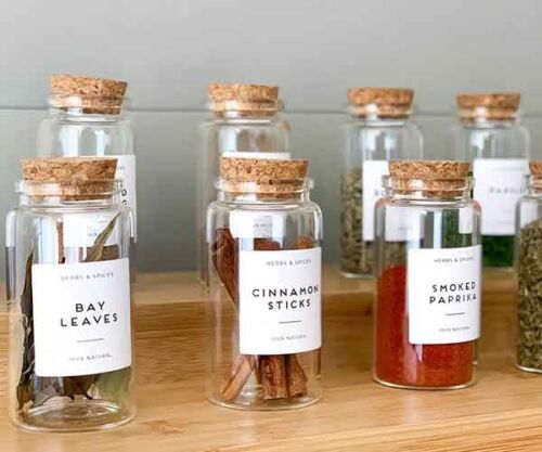 Glass Jar Labels