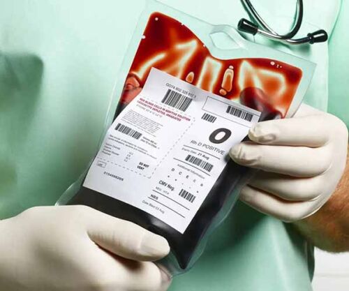 Blood bag compatibility labels