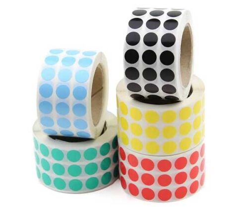 colored dot labels