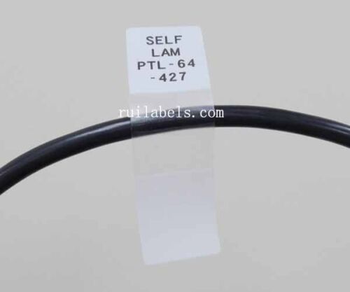 Self laminating wire marker
