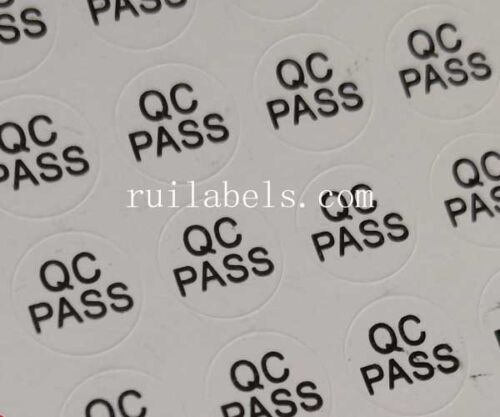 Round Shape QC Labels