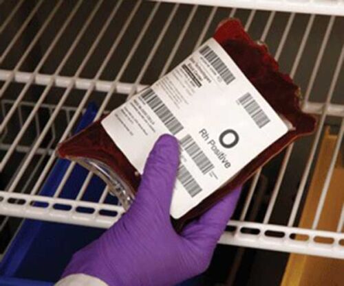 Blood and Plasma Bag Labels