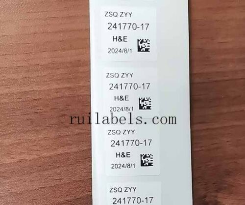 Xylene & Solvent Resistant Label