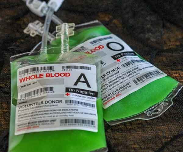 Blood Bag Label