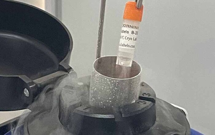 Liquid Nitrogen CryoTube Label