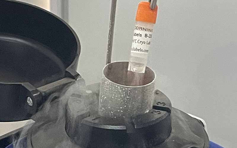 Liquid Nitrogen CryoTube Label