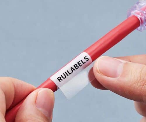 self-laminating cable label